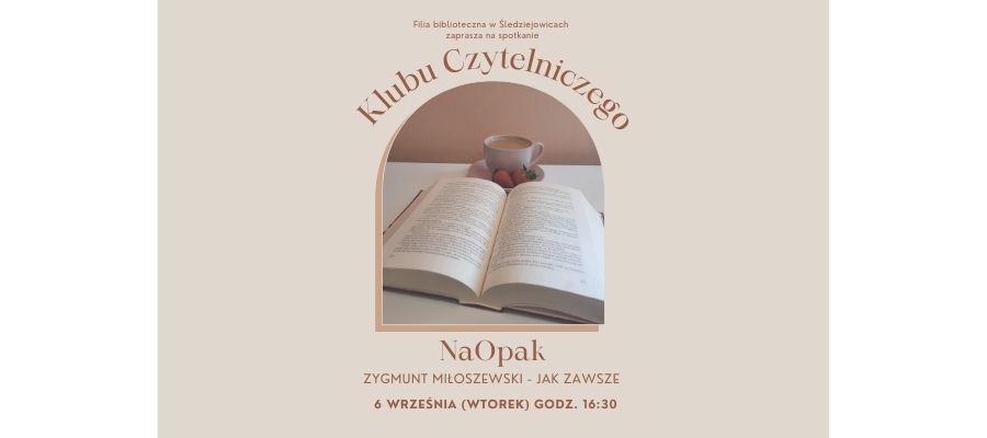 NaOpak  - spotkanie klubu czytelniczego