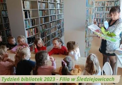 Tydzień bibliotek w filii bibliotecznej w Śledziejowicach za nami !