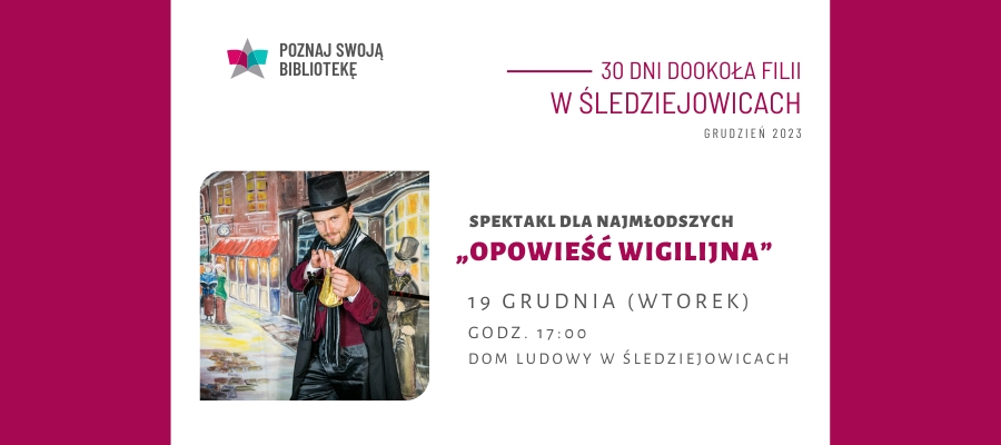 Opowieść Wigilijna – spektakl teatralny dla dzieci