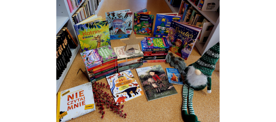 Nowości książkowe w bibliotece w Śledziejowicach