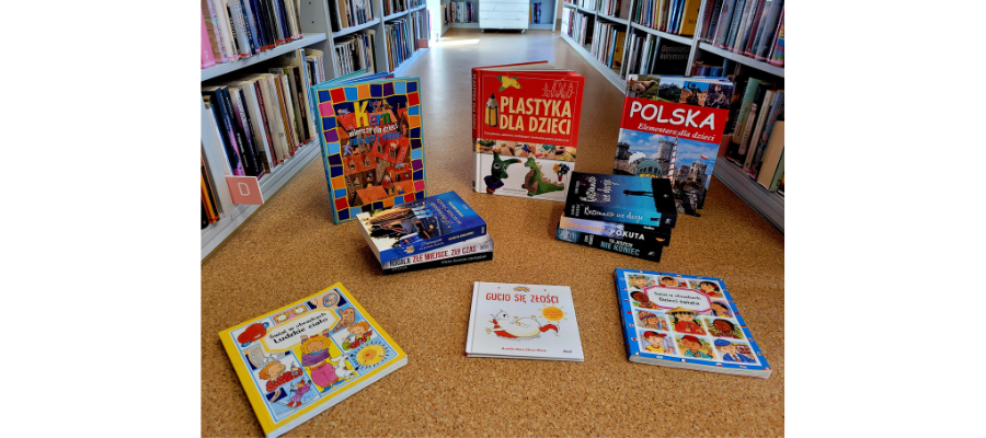 Nowości książkowe w bibliotece w Śledziejowicach