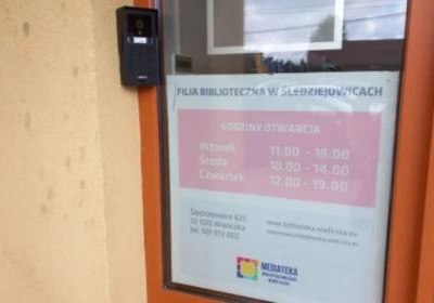 Informacja dla czytelników biblioteki w Śledziejowicach