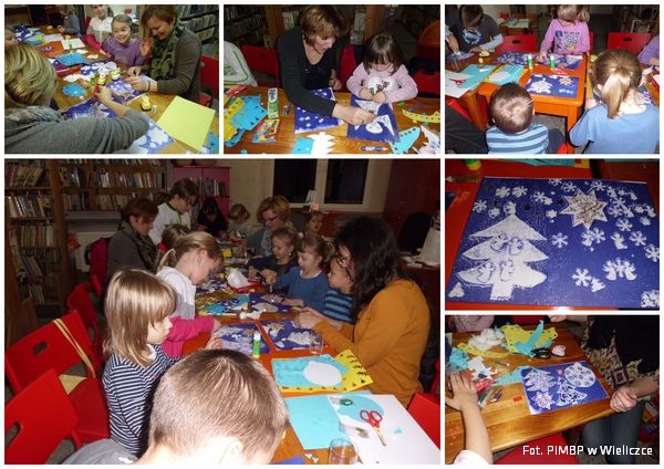 Świąteczna kalkografia w bibliotece za nami...