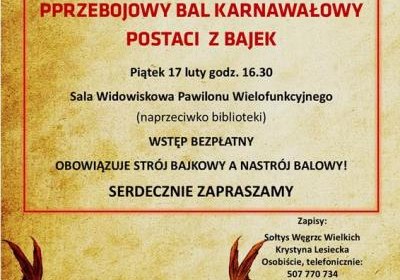 Bal karnawałowy Postaci z Bajek…