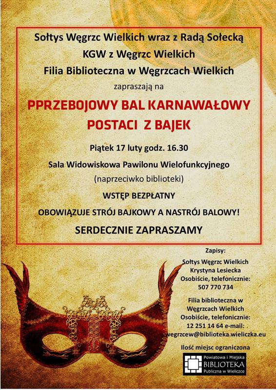 Bal karnawałowy Postaci z Bajek…