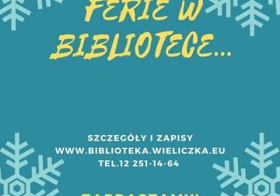 „Czasu nie marnuje w bibliotece, świetnie się czuję” -  spotkania feryjne w bibliotece…