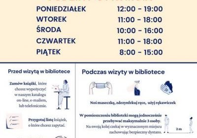 Zmiana godzin otwarcia filii bibliotecznej od września!