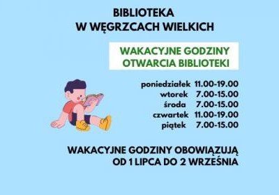 Wakacyjne godziny otwarcia biblioteki