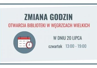 Zmiana godzin otwarcia biblioteki