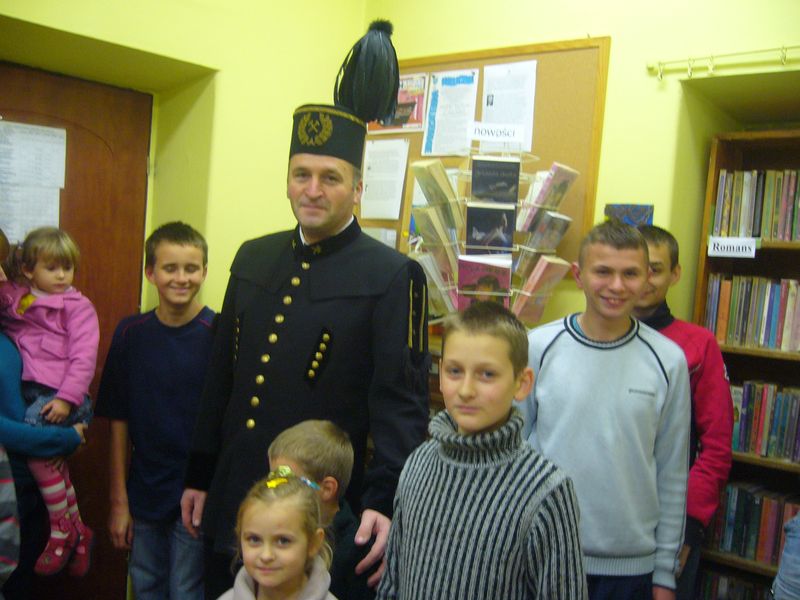 Spotkanie z górnikiem w bibliotece