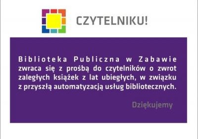 Prośba o zwrot zaległych książek