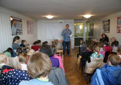 Grzegorz Kasdepke w naszej bibliotece