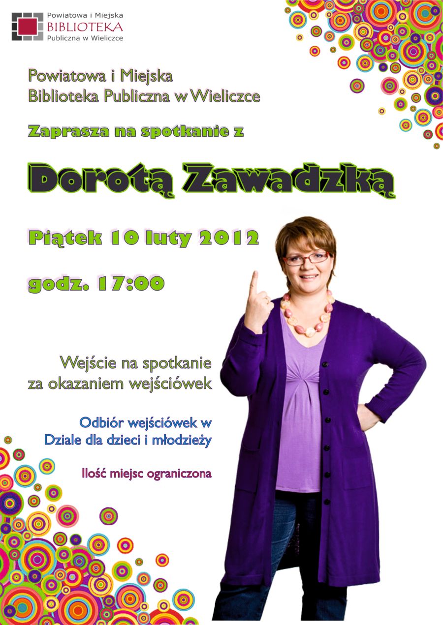 Brak wolnych miejsc na spotkanie z Dorotą Zawadzką!