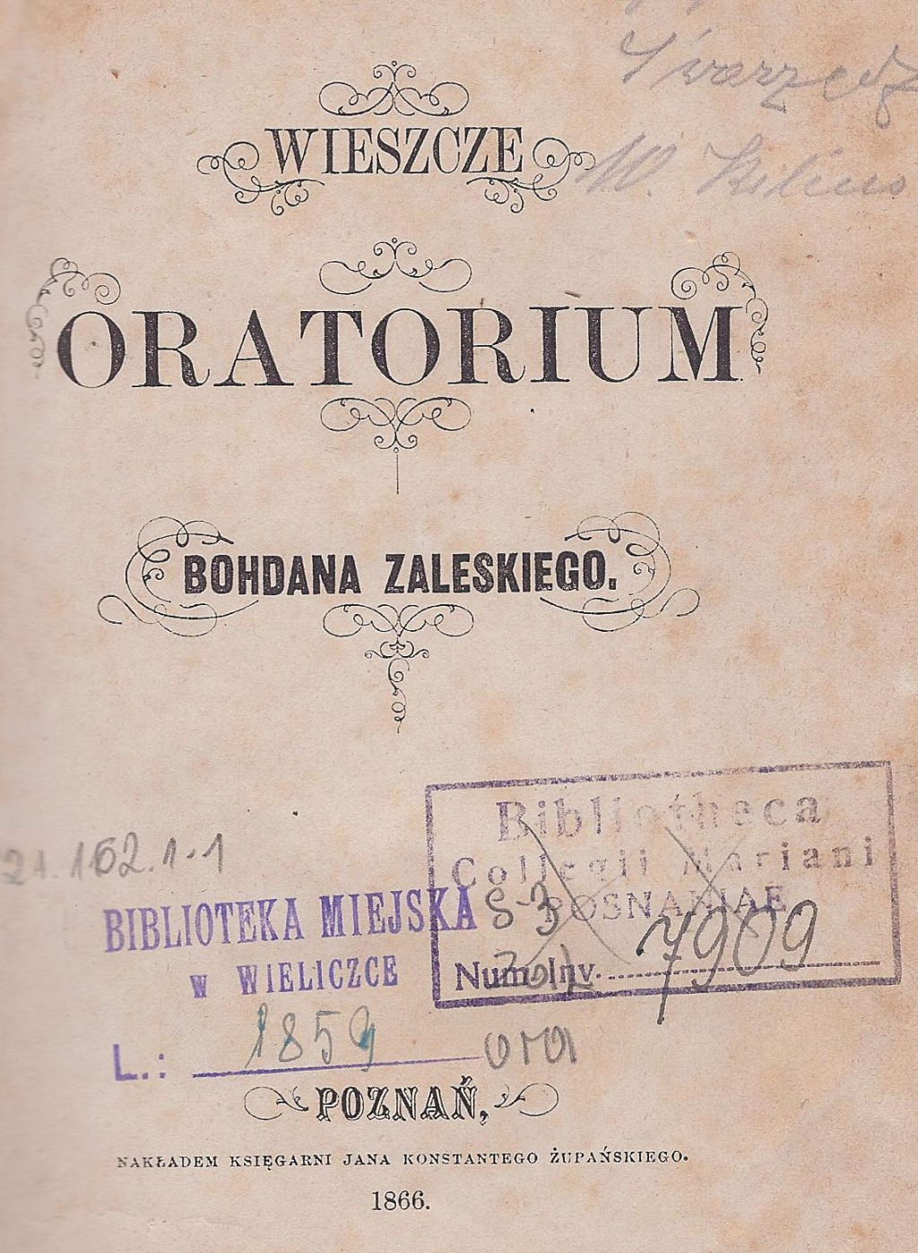 Szare eminencje naszej Biblioteki - Wieszcze Oratorium