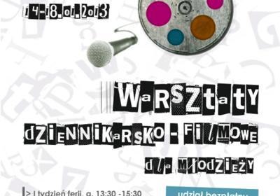 Młodzi dziennikarze na warsztat! A później do telewizji... - zapisy na ferie dla młodzieży ruszyły