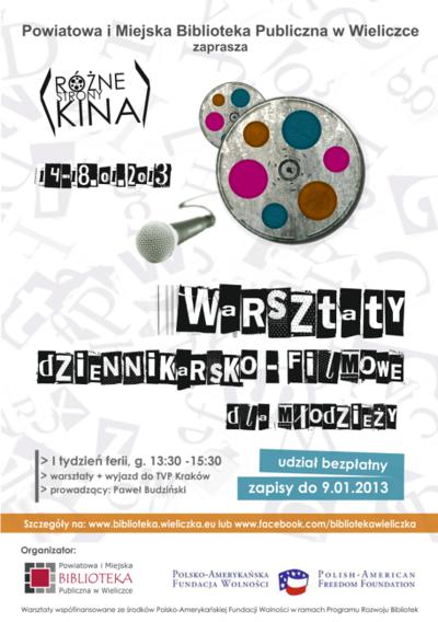 Młodzi dziennikarze na warsztat! A później do telewizji... - zapisy na ferie dla młodzieży ruszyły