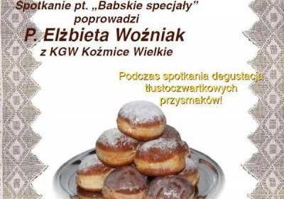 Tłusty czwartek „Babskie specjały”