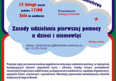 Zasady udzielania pierwszej pomocy u dzieci i niemowląt - kolejne spotkanie z cyklu „Jestem i będę SUPER rodzicem”