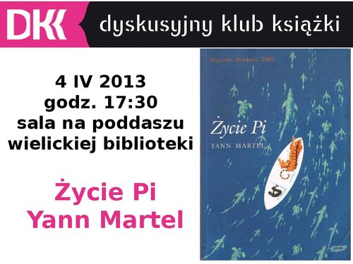 Zapraszamy na kolejną dyskusję o książkach!