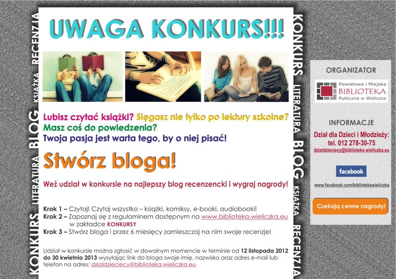 Mamy zwycięzców - konkurs na najlepszy blog recenzencki dla młodzieży rozstrzygnięty!