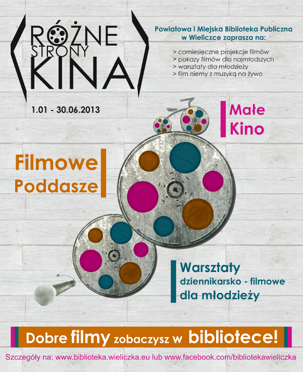 Różne Strony Kina, czyli filmy i nie tylko w wielickiej bibliotece...