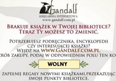 Kupujesz w Gandalfie – wspierasz naszą bibliotekę!