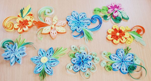 Klub Aktywnego Seniora Kusudama i quillingowa gwiazdka
