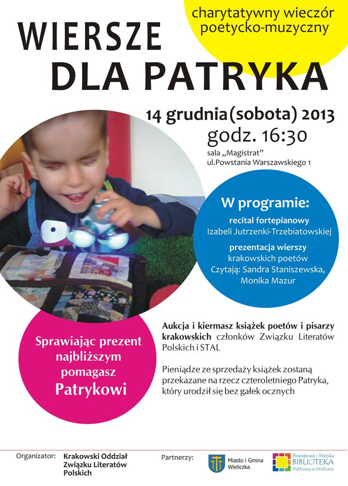 Charytatywny wieczór poetycko-muzyczny