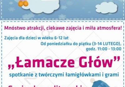Łamacze głów – ferie dla dzieci 2014
