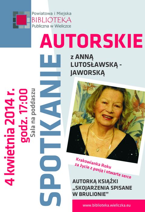 Skojarzenia Anny Lustosławskiej w bibliotece
