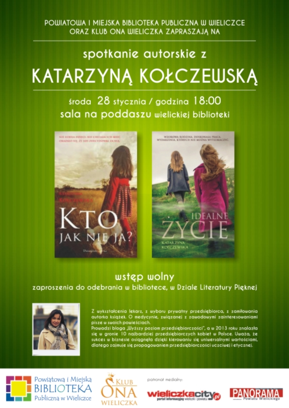 Spotkanie autorskie z Katarzyna Kołczewską