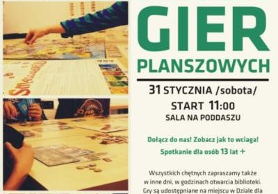 Planszówki w wielickiej bibliotece – kolejne spotkanie!