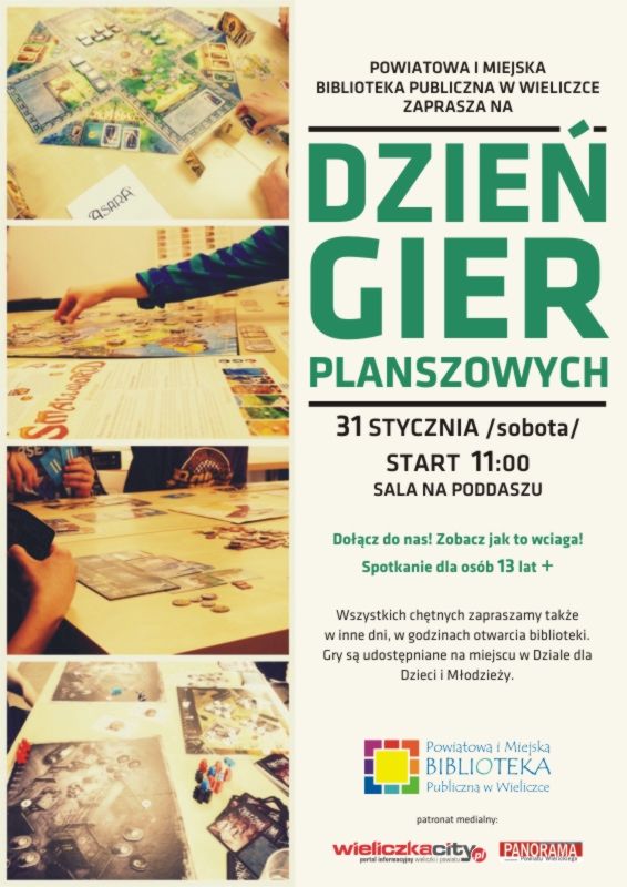 Planszówki w wielickiej bibliotece – kolejne spotkanie!