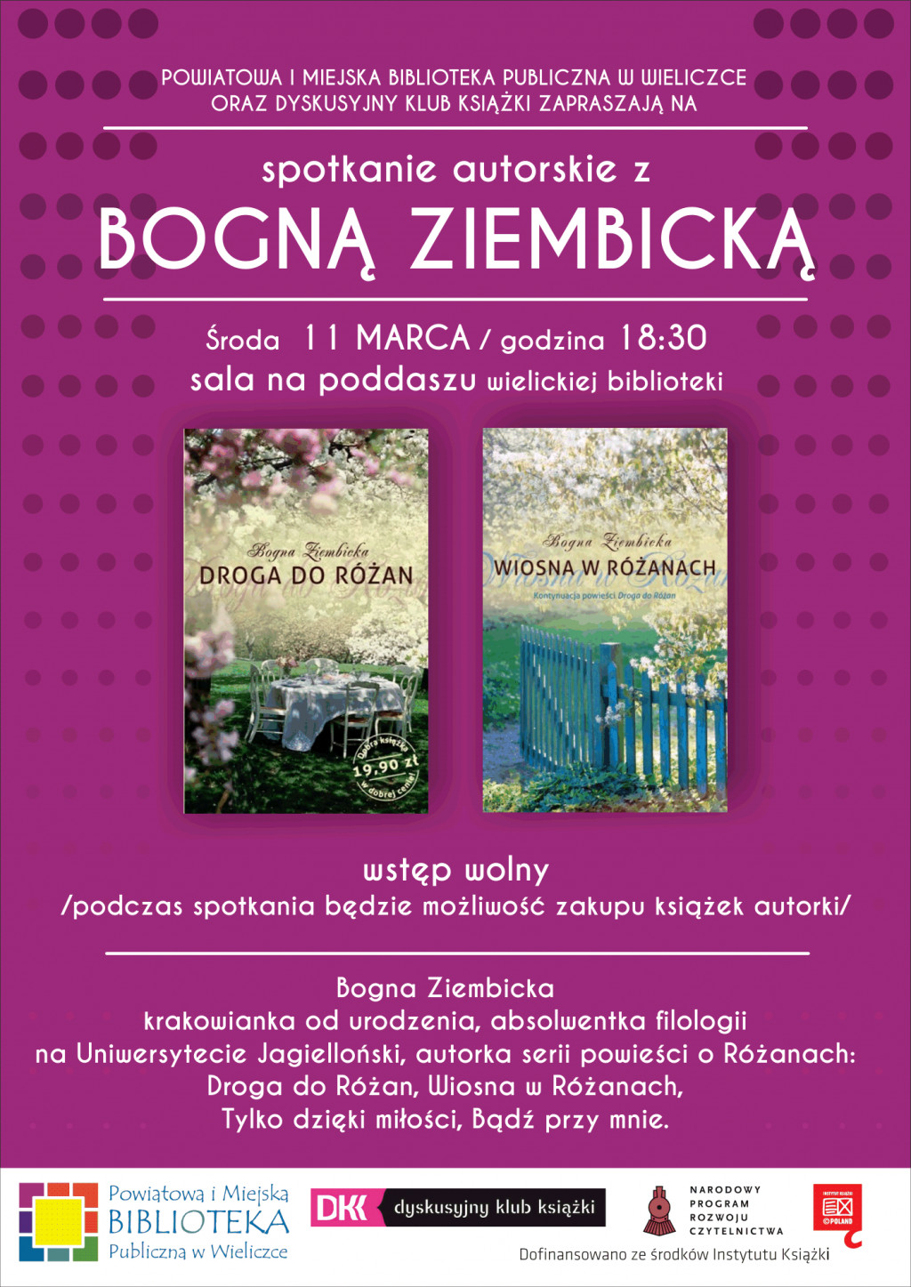 Spotkanie autorskie z Bogną Ziembicką