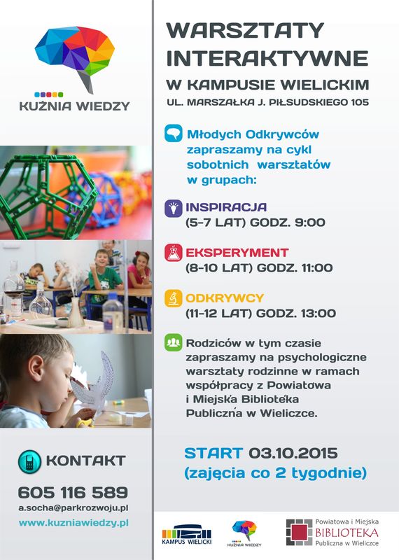 Warsztaty interaktywne dla dzieci, psychologiczne dla rodziców!