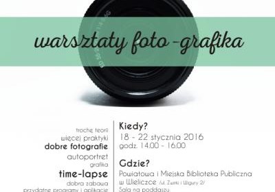 Fotografia, grafika, filmy - ruszyły zapisy na ferie dla młodzieży!