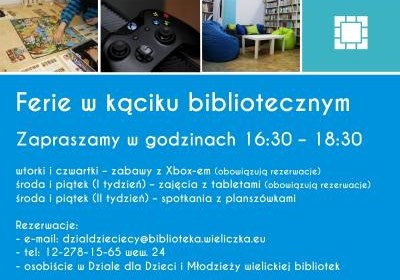 Ferie w kąciku bibliotecznym