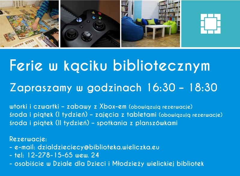Ferie w kąciku bibliotecznym