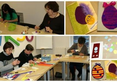 Kartki wielkanocne w Klubie Aktywnego Seniora