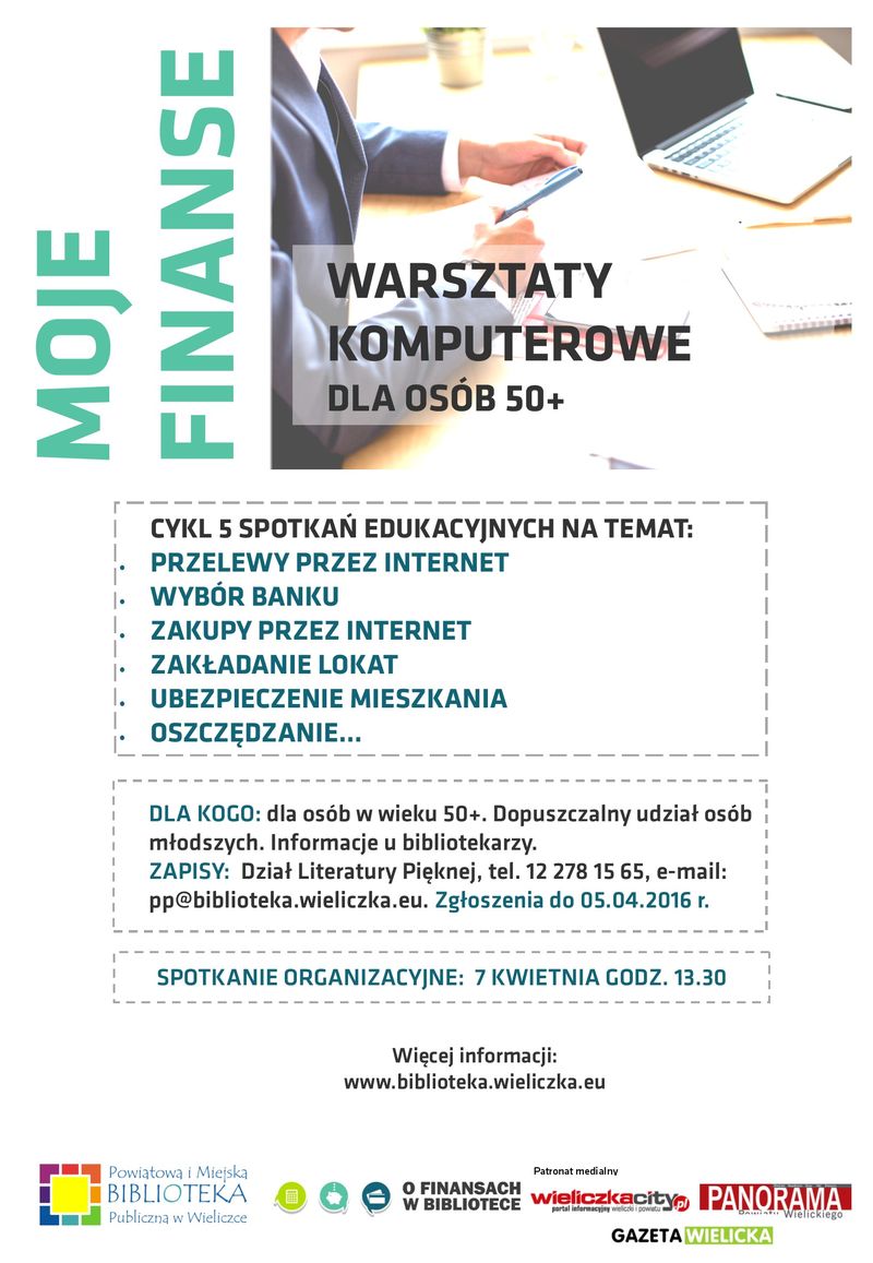 Warsztaty komputerowe „Moje finanse” dla seniorów - brak wolnych miejsc