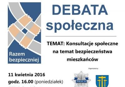 Debata społeczna o bezpieczeństwie mieszkańców