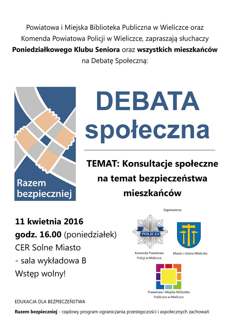 Debata społeczna o bezpieczeństwie mieszkańców