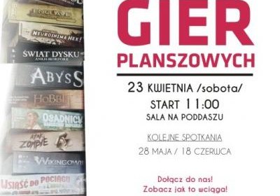 Dzień gier planszowych – zapraszamy!