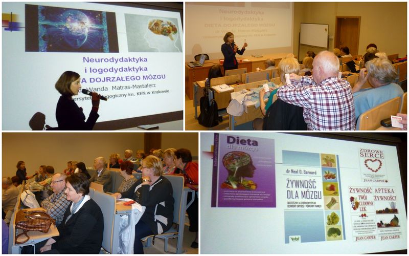 O neurodydaktyce i logodydaktyce w nowoczesnym procesie nauczania w Poniedziałkowym Klubie Seniora