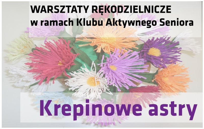 Krepinowe astry w Klubie Aktywnego Seniora