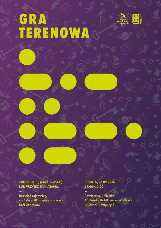 GRA TERENOWA w wielickiej bibliotece!