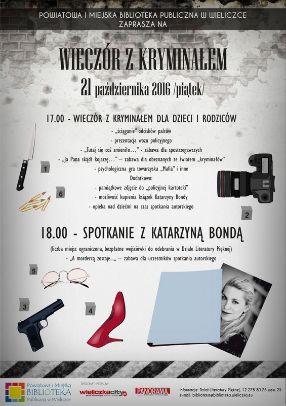 Wieczór z kryminałem i z Katarzyną Bondą