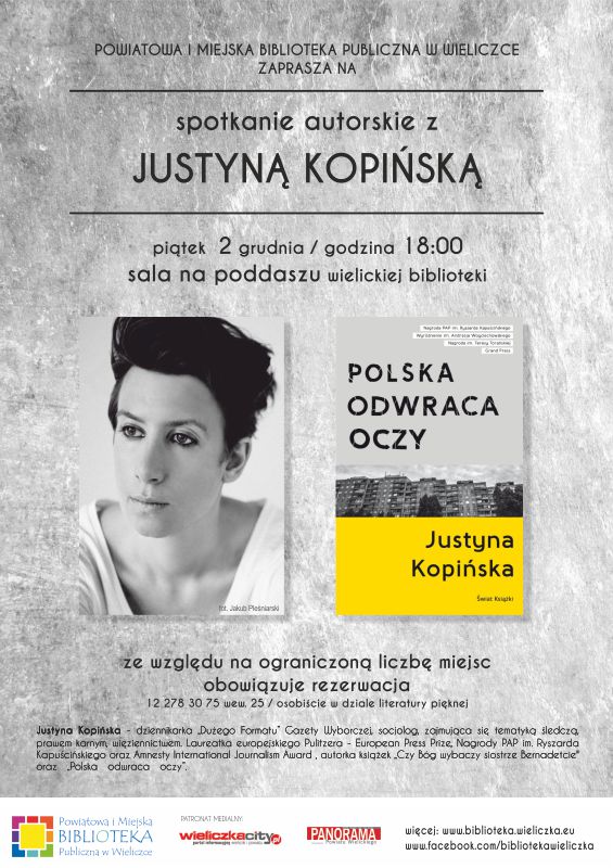 Spotkanie autorskie z Justyną Kopińską