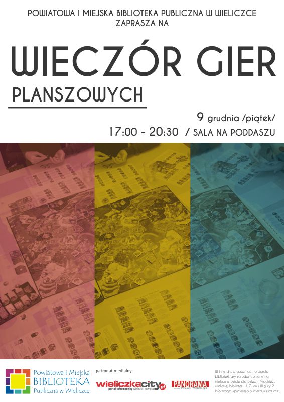 Graj w planszówki w bibliotece!