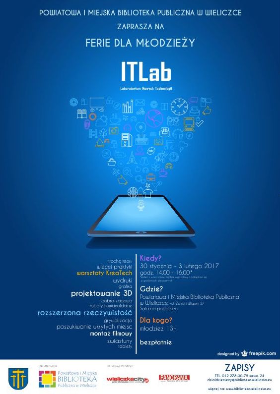 ITLab - ruszyły zapisy na ferie dla młodzieży!
